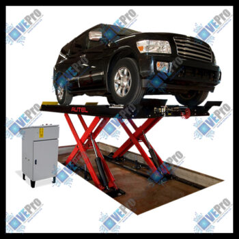 Autel Alignment 12K Scissor Lift - 12,000 lbs Capacity with Jacking Beams and Tire Inflation Kit