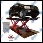 Autel Alignment 14K Scissor Lift - 14,000 lbs Capacity with Jacking Beams and Air Tire Inflation Kit