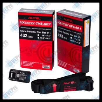 Autel MX-Sensor CVS-A01 Programmable TPMS Sensor with Fabric Band – 14–17.5" Rims, 433MHz (Part #300190)
