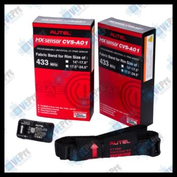 Autel MX-Sensor CVS-A01 Programmable TPMS Sensor with Fabric Band – 17.5–24.5" Rims, 433MHz (Part #300210)