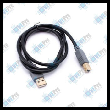 USB 2.0 AM-BM Connection Cable (1 Meter) – Black | Data Transfer Cable