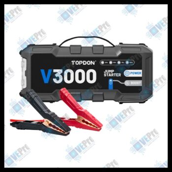 TOPDON V3000 Jump Starter & Portable Power Bank - Professional-Grade Jump Starting Power for Large Vehicles